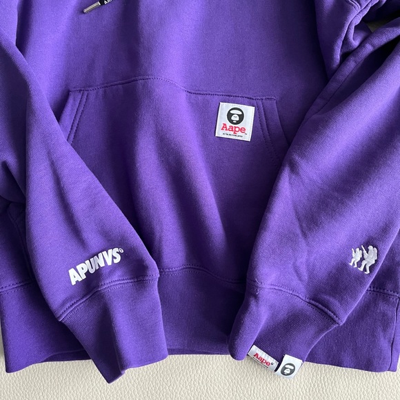 NWT - AAPE by A Bathing Ape (BAPE) Small Logo Hoodie - Men S / Women M - Picture 3 of 9